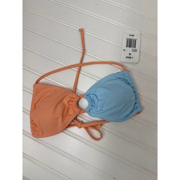 NWT L Space Bikini Top Ringo Twist Colorblock & Ring Halter Swim BUNDLE Sz XS - Picture 4 of 7